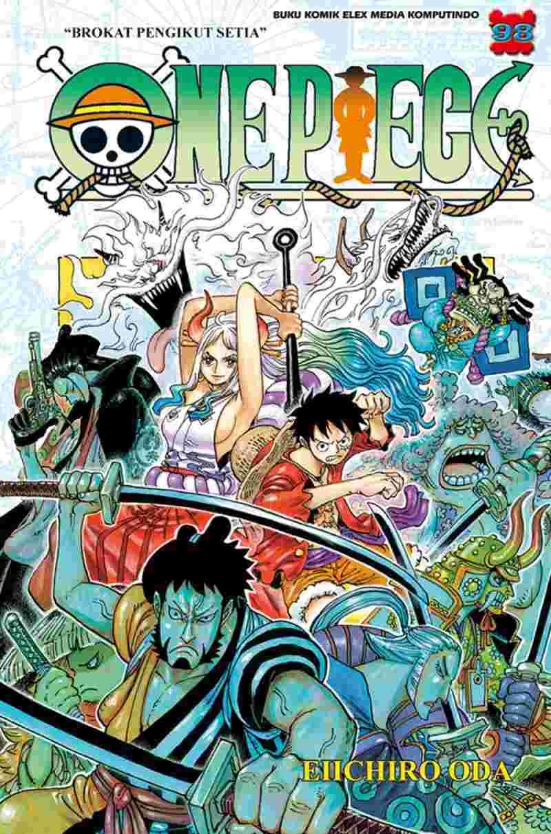 Buku komik One Piece.