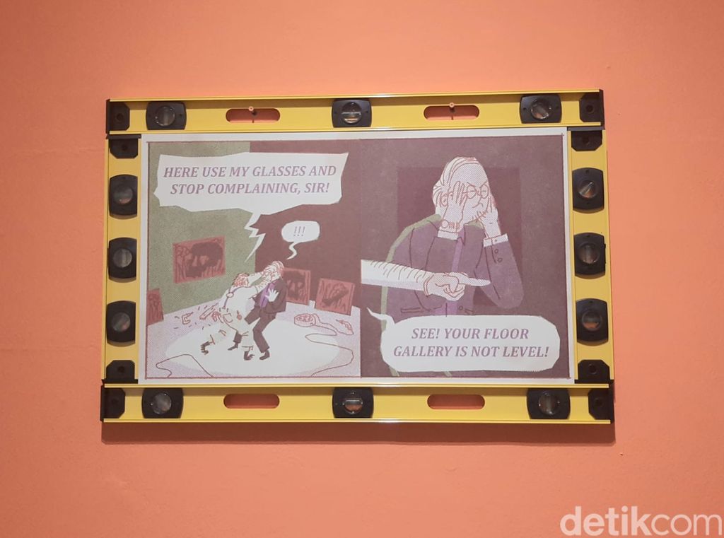 Komik karya beyond.crap yang dipamerkan di Selasar Sunaryo Art Space.