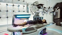 DALIAN, CHINA - MARCH 15: Humanoid robots are seen at EX Future Science and Technology Museum on March 15, 2023 in Dalian, Liaoning Province of China. EX Future Science and Technology Museum in Dalian can create lifelike customizable robots by scanning human bodies. (Photo by VCG/VCG via Getty Images)