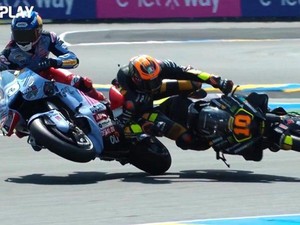 Kondisi Luca Marini Usai Ditubruk Alex Marquez di MotoGP Prancis