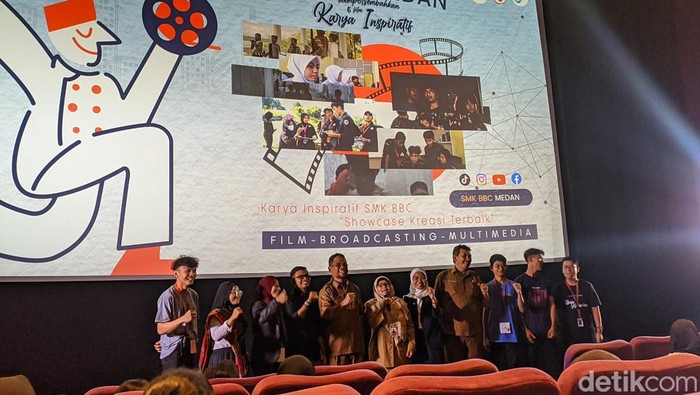 Pemutaran film karya siswa SMK BBC Medan