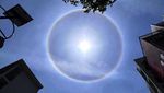 Penampakan Fenomena Halo Matahari di Langit China