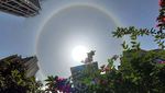 Penampakan Fenomena Halo Matahari di Langit China