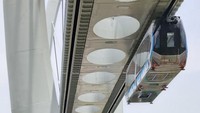Penampakan Skytrain saat melakukan uji coba di Wuhan, Provinsi Hubei, China, Minggu (14/5/2023).