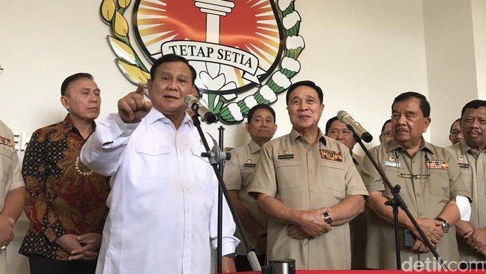 Prabowo Subianto. (Firda Cynthia Anggrainy/detikcom).