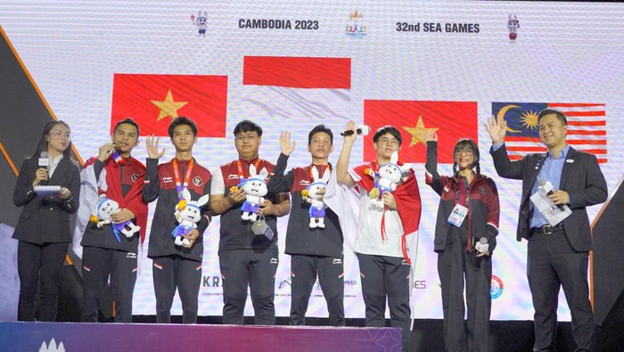 Tim E-Sports PUBG Indonesia di SEA Games 2023.