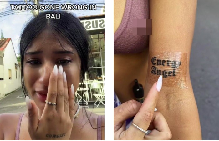 Turis bikin tato di bali