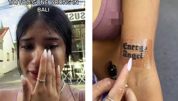 Turis bikin tato di bali