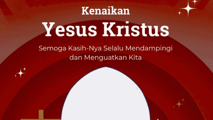 twibbon Hari Kenaikan Isa Almasih 2023