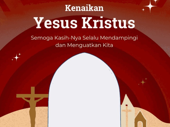 twibbon Hari Kenaikan Isa Almasih 2023