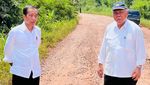 Ambil Alih Perbaikan, Ini Momen Jokowi Cek Jalan Rusak di Jambi