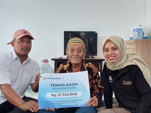 Berkat Sahabat Baik, Kini Abah Hamdan Penjual Pisang Punya Rumah Baru