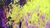 Pameran ini selalu diserbu pengunjung karena menghadirkan teknologi video yang dipadukan dengan instalasi seni yang instagramable.