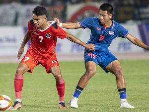 Senam Jantung Nonton Indonesia Vs Thailand di Final SEA Games 2023