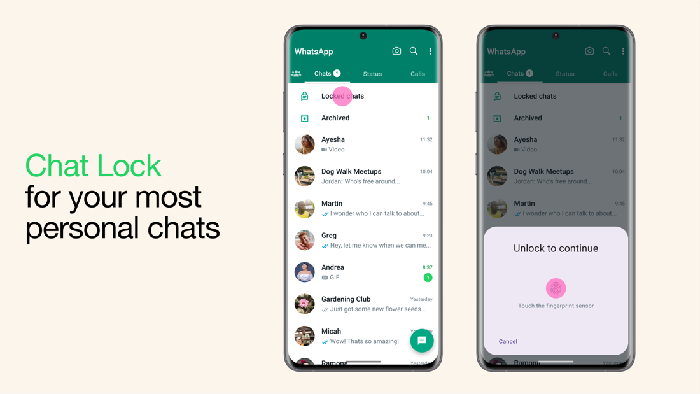 Fitur Chat Lock di WhatsApp