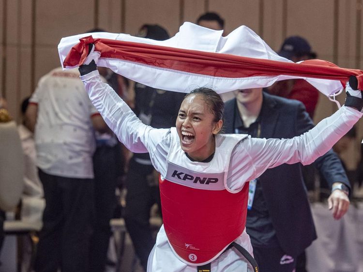 Gembiranya Megawati Raih Medali Emas SEA Games 2023