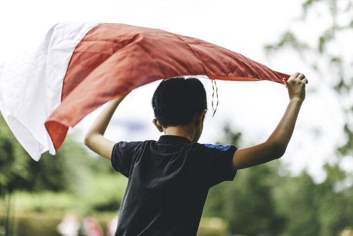 Ilustrasi Bendera Indonesia