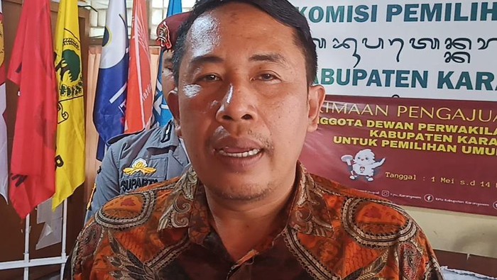 Ketua KPU Kabupaten Karangasem Ngurah Gede Maharjana (I Wayan Selamat Juniasa/detikBali)