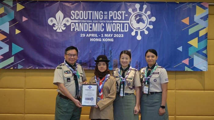 Mahasiswa FMIPA UI Faza Fahimatul ‘Ilmiyah berkesempatan mewakili Gerakan Pramuka Indonesia dalam International Scout Youth Forum