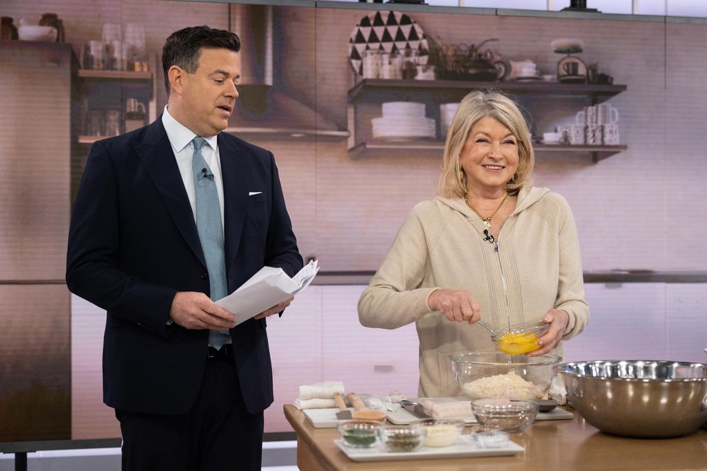 Martha Stewart TODAY -- Pictured: Carson Daly and Martha Stewart on Thursday, March 23, 2023 -- (Photo by: Nathan Congleton/NBC via Getty Images)