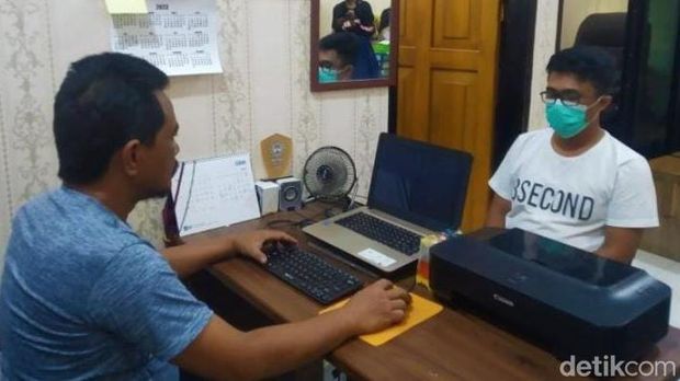 Pasutri insial MIST (32) dan DR (34) di Gorontalo diperiksa polisi usai menganiaya keponakannya hingga tewas.