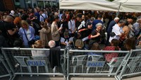 Erdogan gagal melewati ambang batas suara 50 persen yang diperlukan untuk menghindari putaran kedua. REUTERS/Yves Herman  