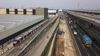 Hingga kini progres penggerjaan LRT Jabodebek sudah mencapai 92,34 persen.  