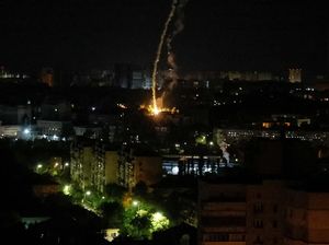 Potret Kyiv Dibombardir Rusia