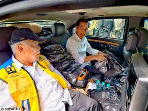 Kemunculan Menteri Basuki Mendampingi Jokowi Lagi