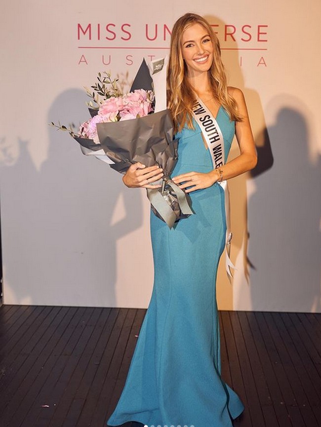 Inilah penampilannya saat berada di kontes kecantikan tersebut. Sienna mewakili kota New South Wales. Foto: Instagram
