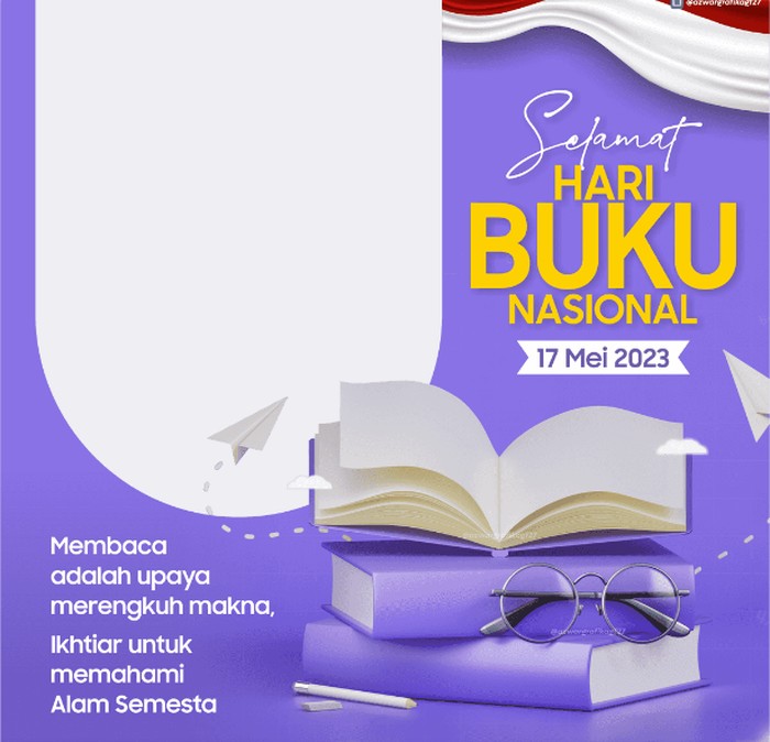 twibbon Hari Buku Nasional 2023