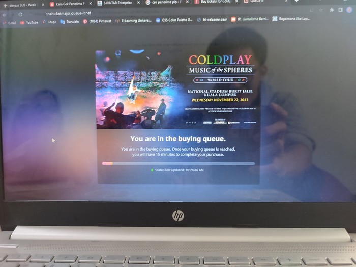 war tiket Coldplay Kuala Lumpur 2023 Medan
