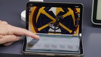 The Google Pixel Fold is demonstrated at a Google I/O event in Mountain View, Calif., Wednesday, May 10, 2023. (AP Photo/Jeff Chiu)