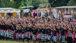 1.000 Pelajar Pentaskan Tari Kecak Kolosal di Bali