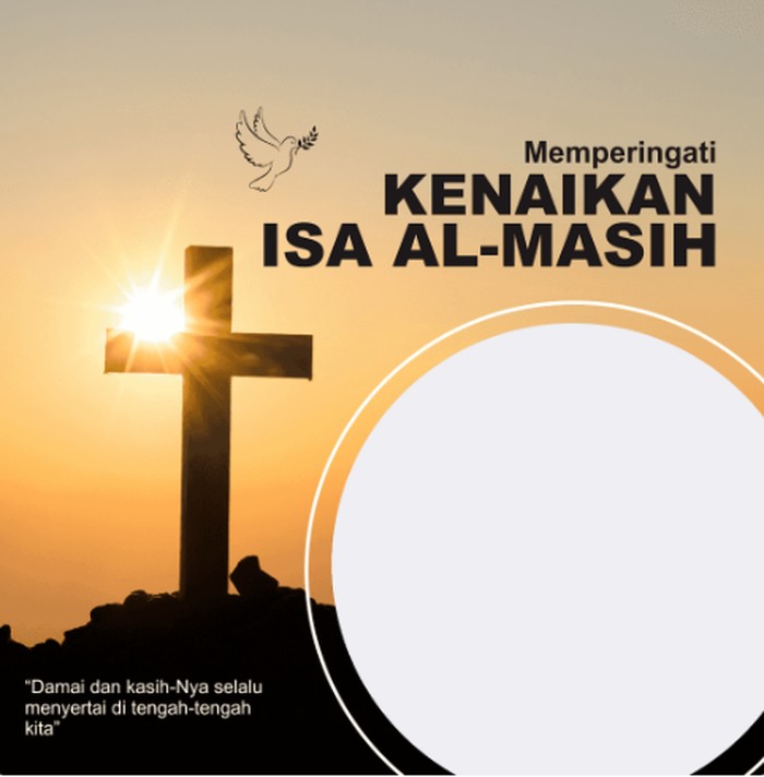Ada sederet twibbon Hari Kenaikan Isa Almasih untuk merayakan peringatannya pada 18 Mei 2023. Simak daftar link twibbon beserta informasi cara pakainya!