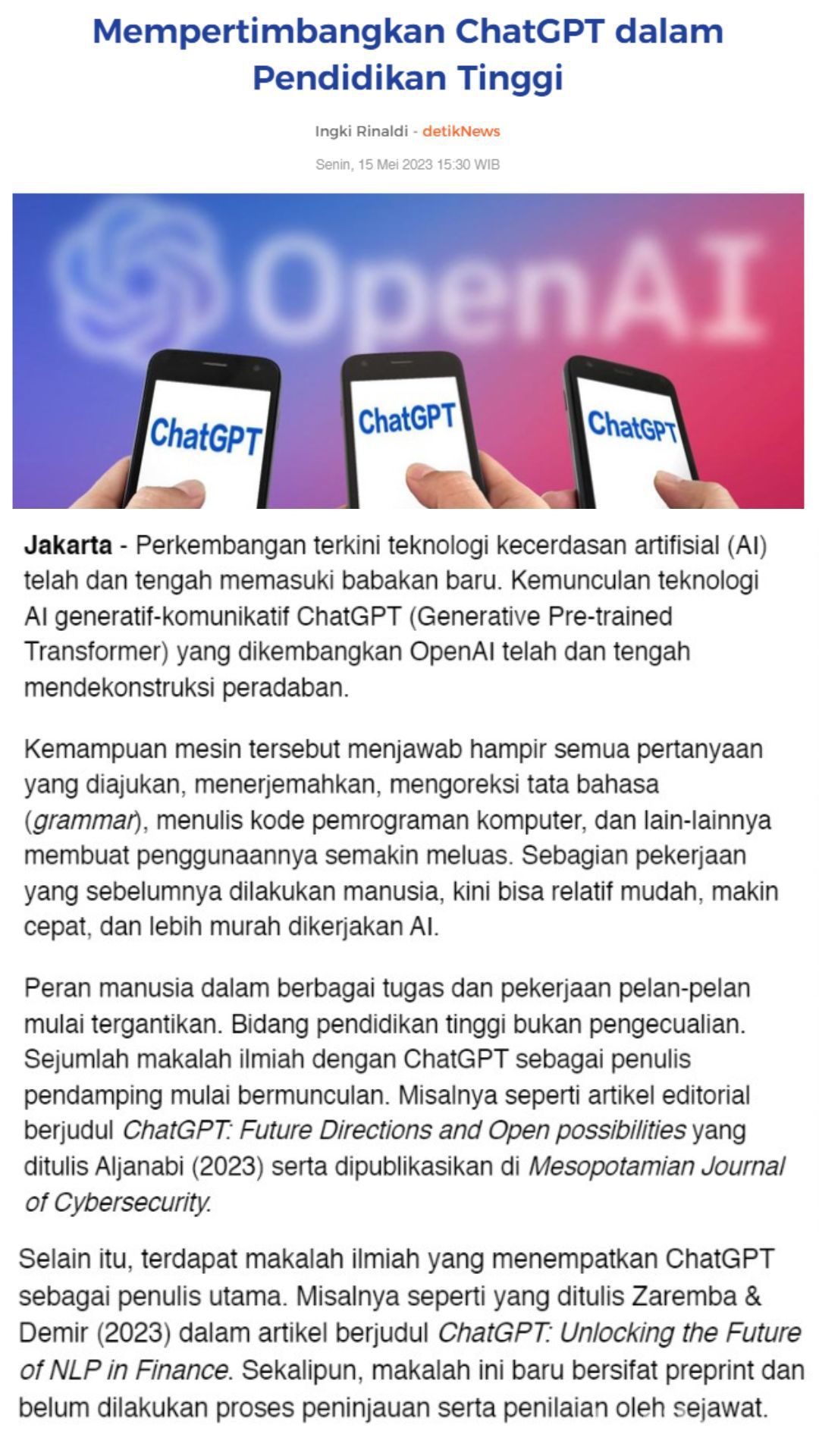 Contoh Artikel Opini Lengkap Dengan Struktur Dan Cara Membuatnya