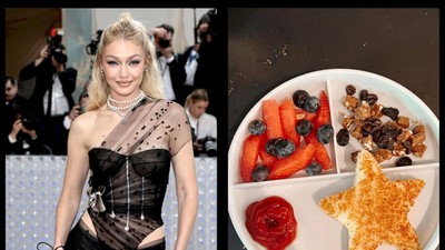 Gigi Hadid Bahagia Bisa Siapkan Makanan Anak, Intip Kreasinya!