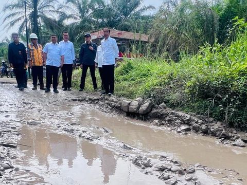 Jokowi Tinjau Jalan Rusak di Labuhanbatu Utara