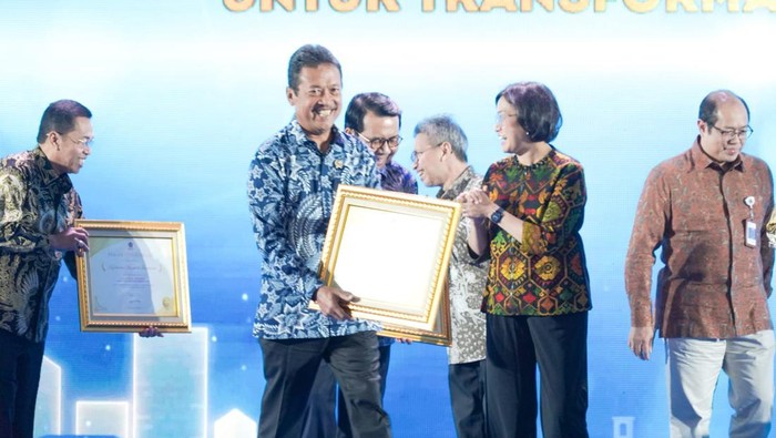 KKP menerima penghargaan kementerian/lembaga dengan anggaran terbaik.