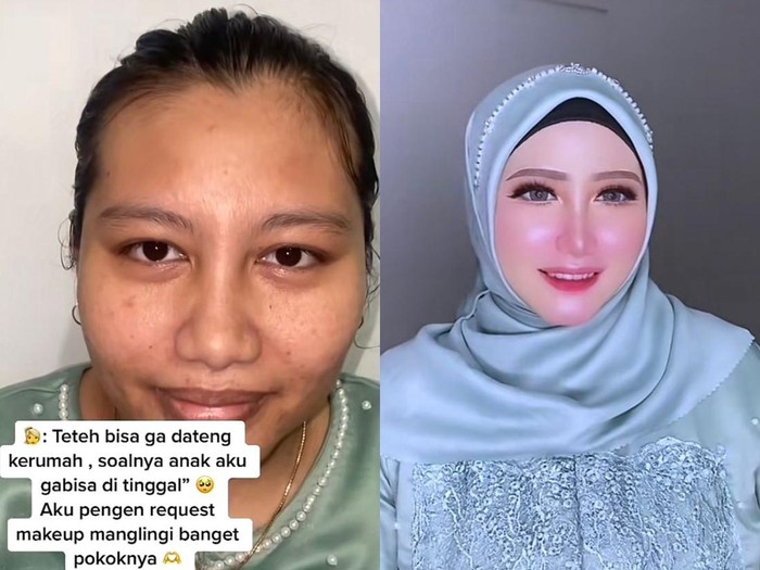 Makeup artist ini memperlihatkan transformasi makeup yang bikin pangling.