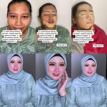 Makeup artist ini memperlihatkan transformasi makeup yang bikin pangling.