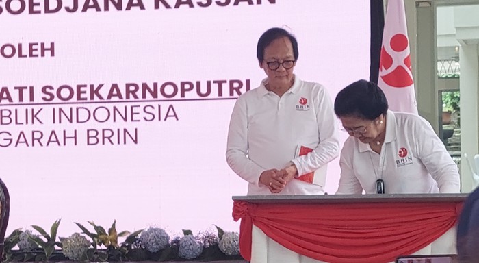 Megawati Resmikan Rumah Anggrek di Kebun Raya Bogor (M Sholihin/detikcom)