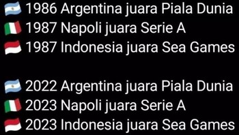 Sebuah kebetulan.... Foto: Twitter