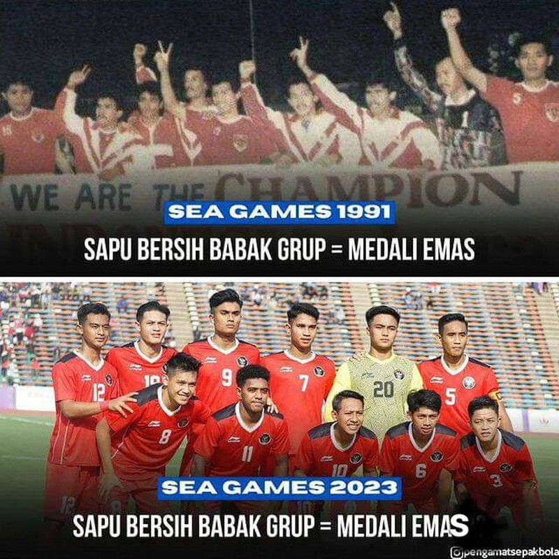Meme Timnas Raih Emas