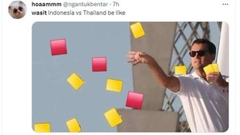 Laga berlangsung panas, keras, penuh drama dan bertabur kartu kuning dan kartu merah untuk pemain dan ofisial. Foto: Twitter