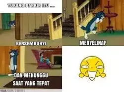 Meme Kocak Tukang Parkir, Gesitnya Bak Ninja