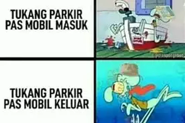 Meme Kocak Tukang Parkir Gesitnya Bak Ninja