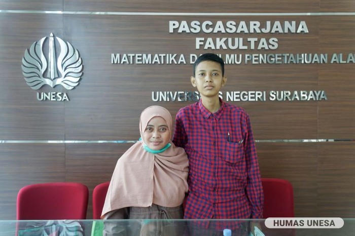 Naufal, peserta UTBK 2023 yang tetap jalani tes di tengah kondisinya yang sakit komplikasi jantung.
