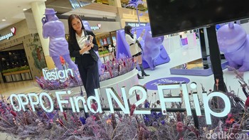 Find N2 Flip Pop Up Store di Mal Kota Kasablanka menjadi salah satu yang dibuat Oppo. Foto: Adi Fida Rahman/detikINET
