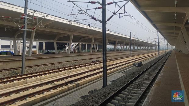 Penampakan Stasiun Kereta Cepat Karawang yang dibangun KCIC. (Dok: Martyasari Rizky)